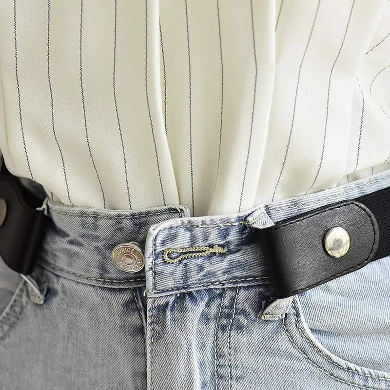 1 PC หัวเข็มขัด-ฟรีเข็มขัดสําหรับ Jean กางเกง,ชุด, ไม่มีหัวเข็มขัดยืดเข็มขัดเอวยางยืดสําหรับผู้หญิง/ผู้ชาย, ไม่มีนูน, ไม่ยุ่งยากเข็มขัดเอว