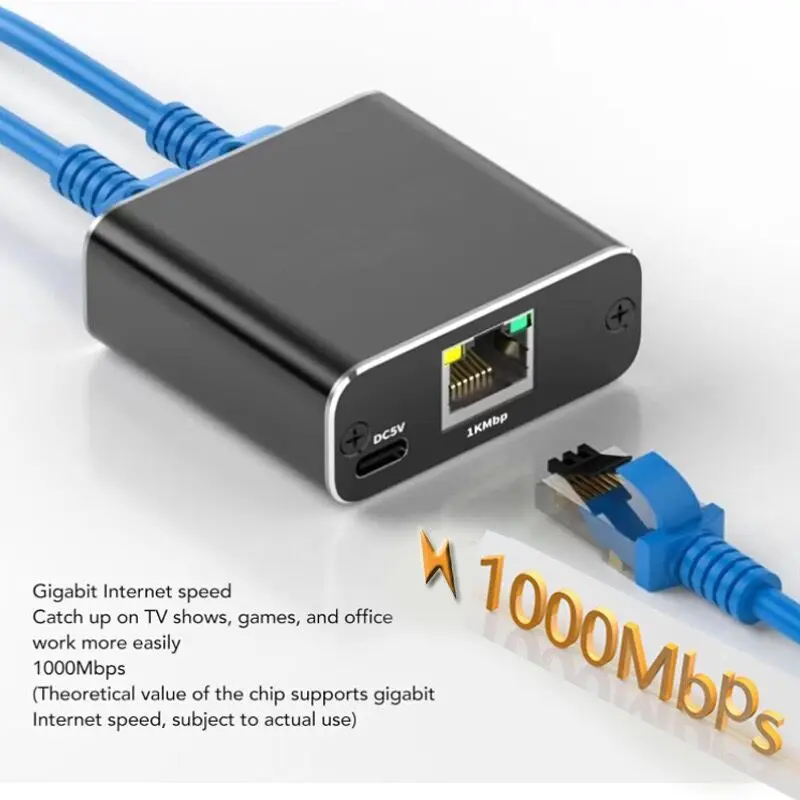 Rozdzielacz RJ45 1 wejście 2/3/4 wyjście sieć 1000 mb/s Adapter RJ45 konwerter gigabitowy Internet Ethernet 8P8C przedłużacz przedłużacz wtyczki