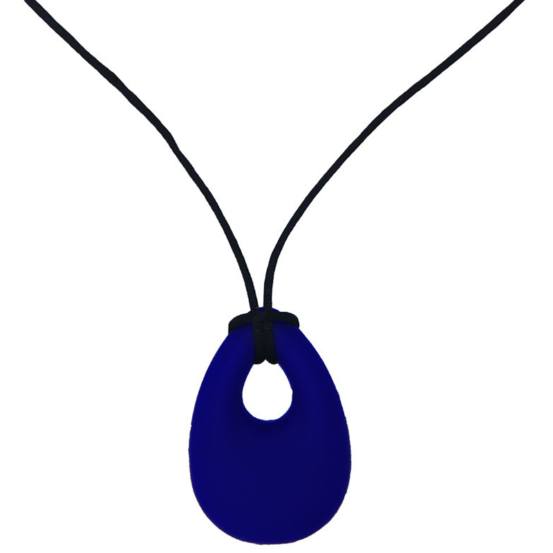 Colgante de silicona para masticar, collar mordedor sensorial, juguetes masticables de silicona para morder y masticar, cuidado del bebé, cuentas sin BPA