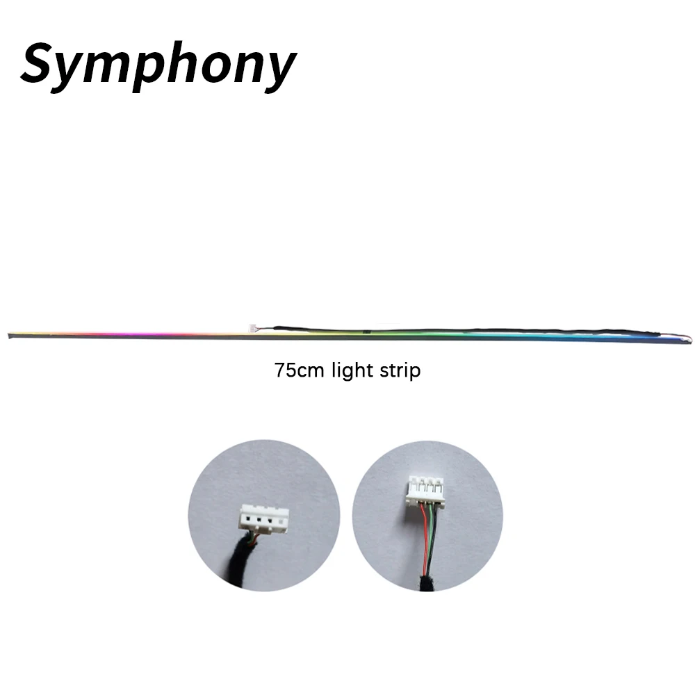Car LED Ambient Light Parts, 18 em 1, Sinfonia, Cores, Streamer, Acessórios de Substituição, 3 Fios, 3 Pinos