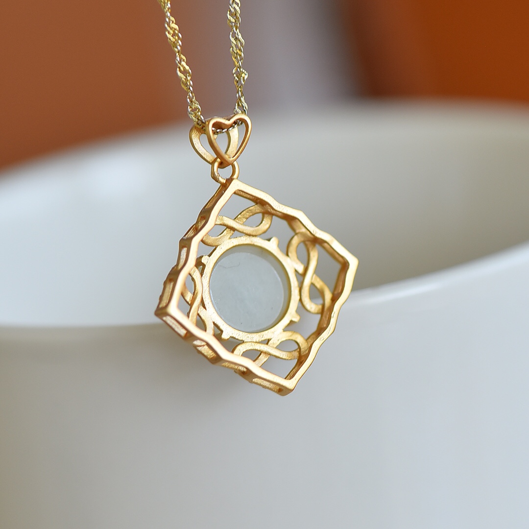 Natural Hetian Jade Egg Forma Pingentes para Mulheres, S925 Prata, Moda Colar Pingente, Presentes Jóias