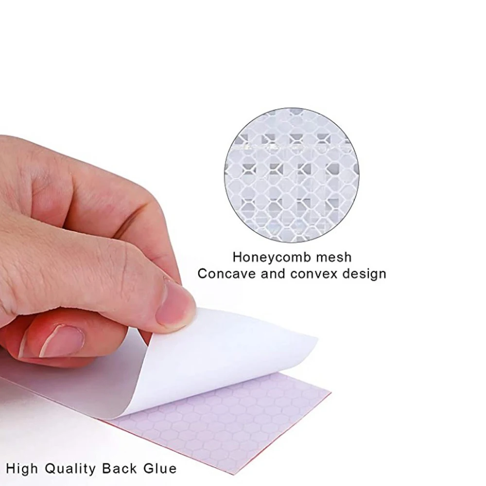Chất Liệu Phản Quang Băng Dán Cảnh Báo An Toàn Băng Phim Phản Quang Dán Xe Hơi 3 Màu Trắng Vàng Đỏ Decal