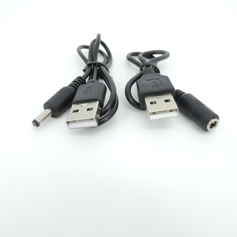 USB A 2.0 Stecker auf 1,35 x 3,5 mm Gleichstrombuchse Stecker Buchse Kabel Gleichstromverlängerung Ladekabel Q1