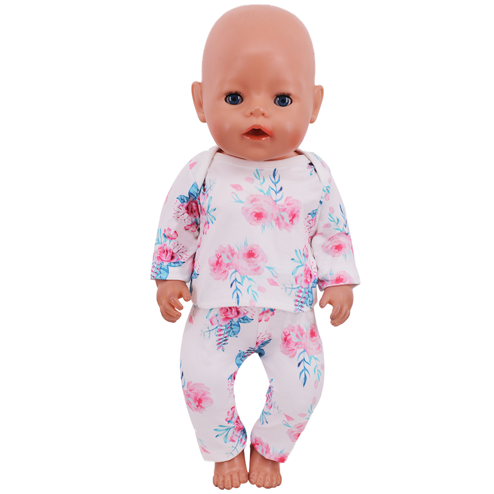 Милые пижамы с принтом, одежда для кукол 43 см, Baby Reborn и 18-дюймовые аксессуары для американских кукол для девочек, детские носки особого поколения, детская игрушка