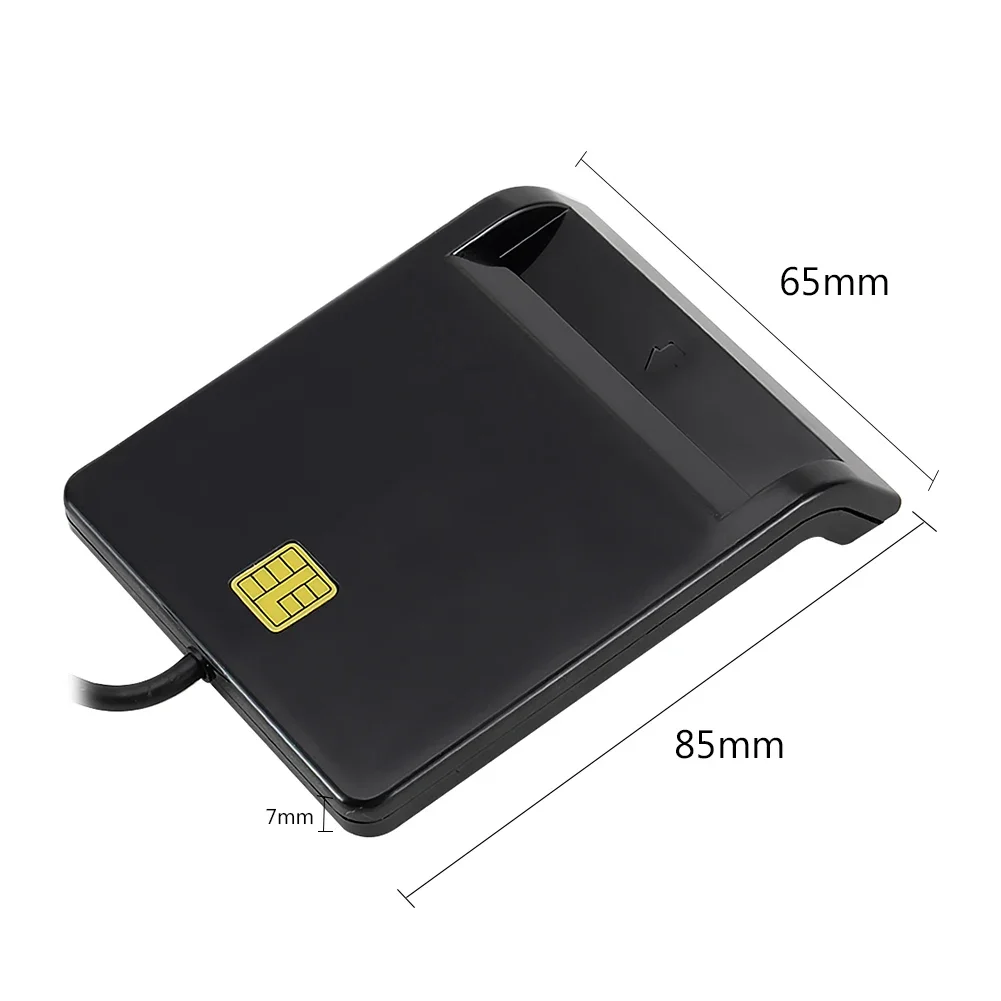 USB-Smartcard-Leser, stabile Bedienung, zuverlässige Einfachheit für DNIE ATM CAC IC ID SIM-Karten-Kloner-Anschluss Windows