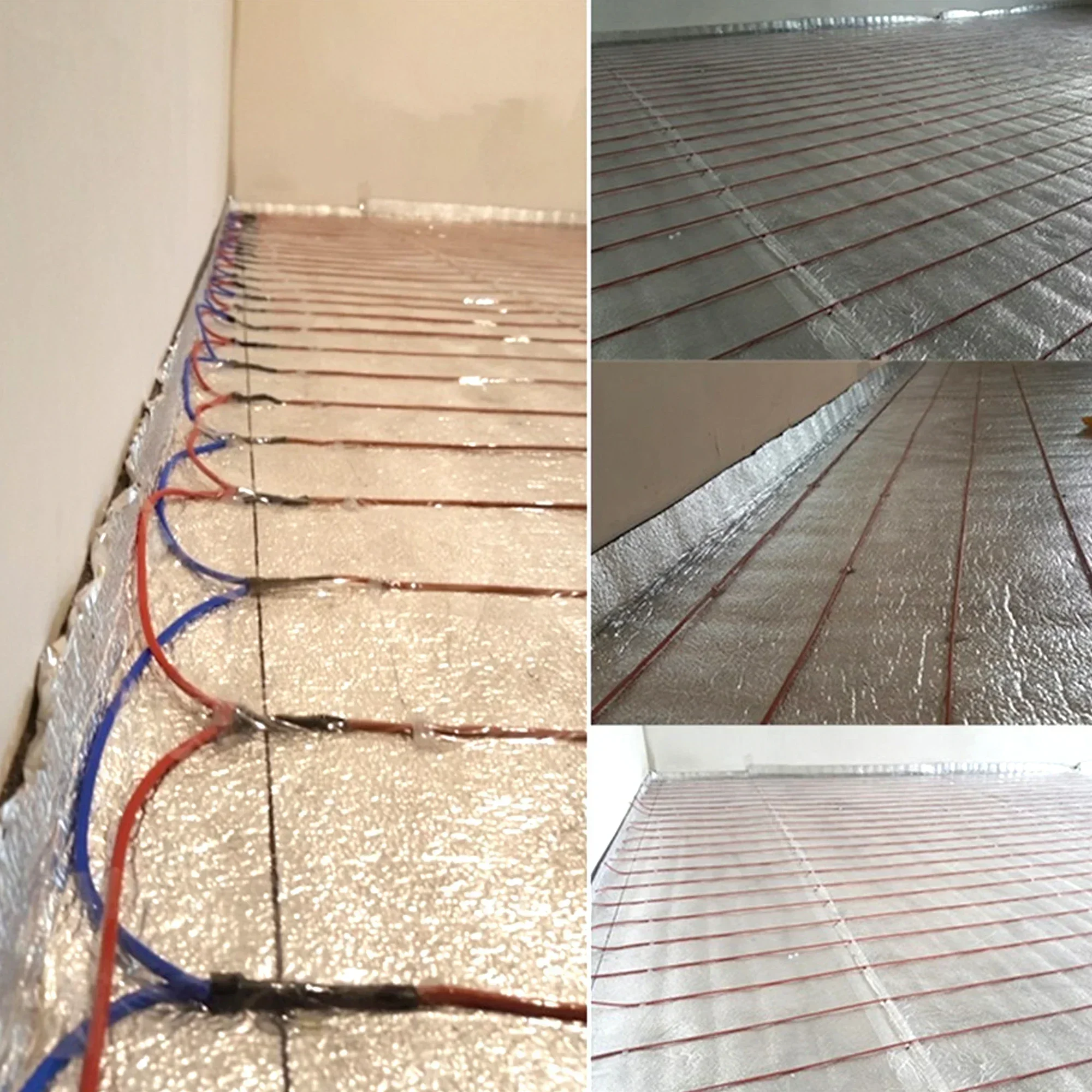 Minco ความร้อน Minco ความร้อนสีแดงคาร์บอนไฟเบอร์ความร้อนสายอินฟราเรดอุ่นชั้น 12K 33 โอห์ม/M Underfloor เครื่องทําความร้อนชุดม้วน 200 เมตร