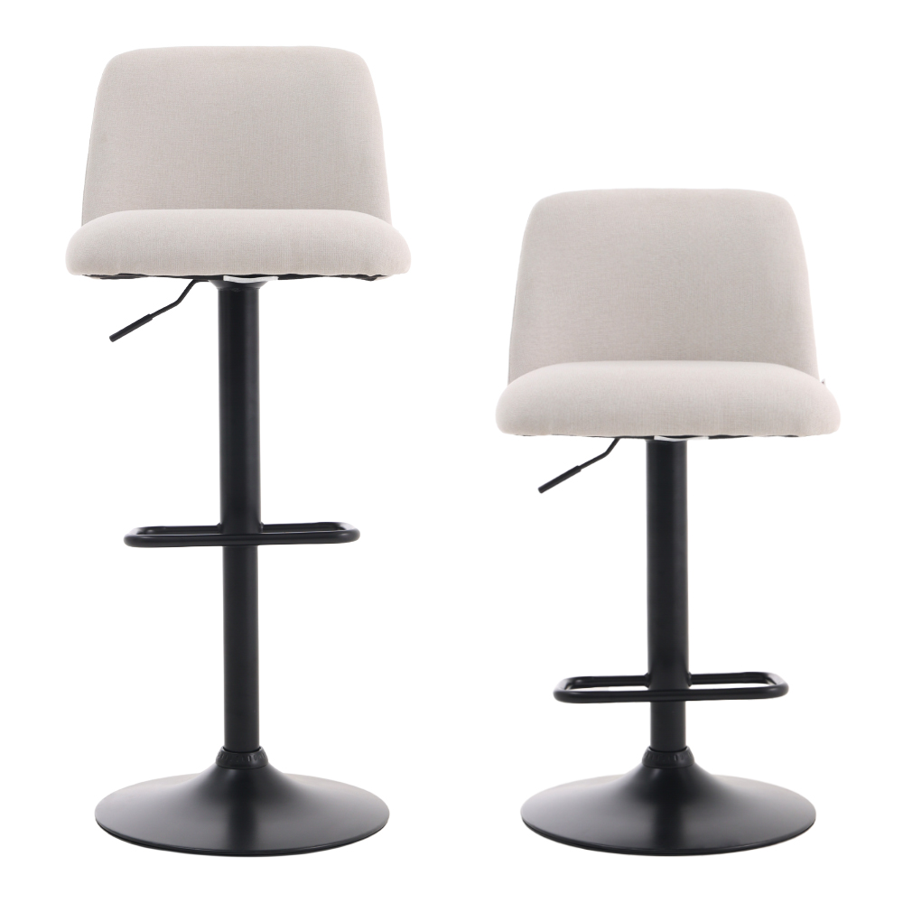 Voltsify 2 Set Swivel Counter Bar Stools with Mid Backrest for Living Room Bedroom Dining Room