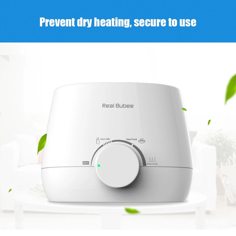 Real Bubee Baby Bottles Milk Warmer Food Heater 5-Minute Fast Warming Precise Temperature Control Double Milk Warmer EU PLUG