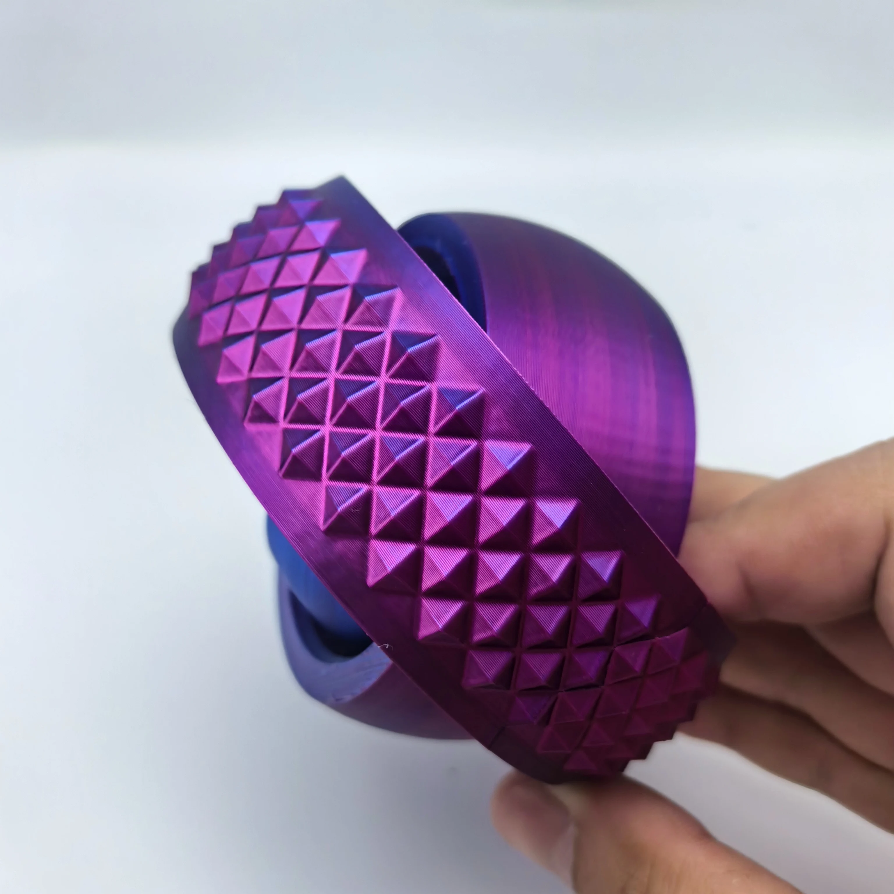 Nouveau jouet boule rotative imprimé en 3D, Gyroscope universel en forme de O du bout des doigts, Rotation par gravité, soulagement de l'anxiété, décompression, jouet Cool