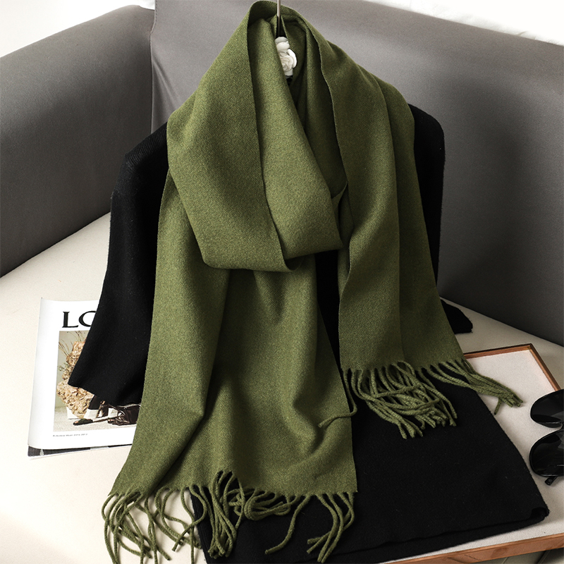 Nueva bufanda de invierno de 62 colores para mujer, bufandas largas y cálidas de Cachemira, Hijab, chal liso para mujer, Pashmina femenina, Bandana, bufandas para la cabeza
