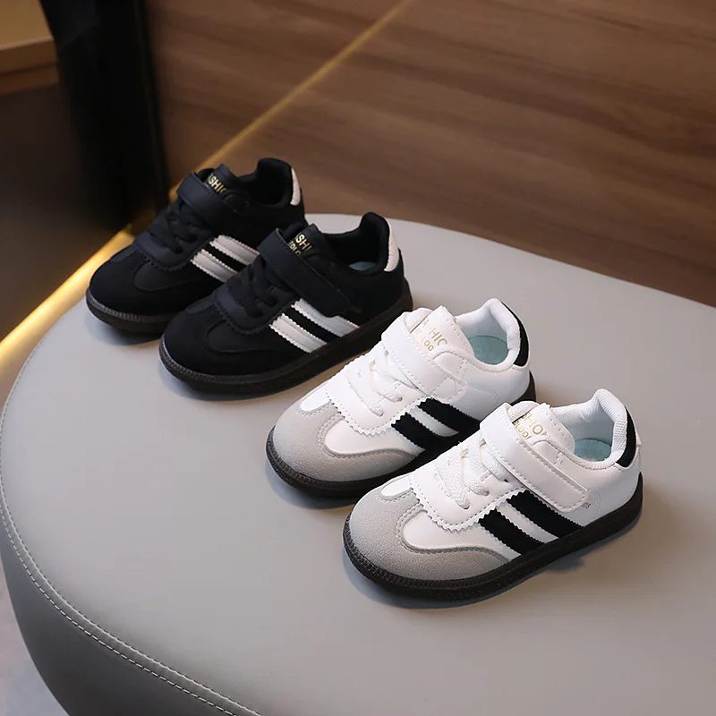 Primavera sapatos esportivos para crianças couro do plutônio ergonomia crianças tênis de sola macia tênis das meninas do menino