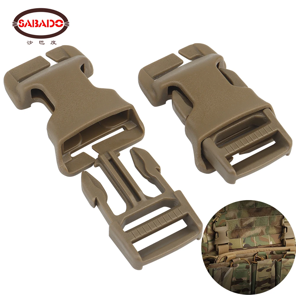 Hebilla QASM de 1 pulgada, montaje en superficie de fijación rápida, correas tácticas Mil-spec MOLLE PALS, chaleco de caza Airsoft, punto de fijación Modular