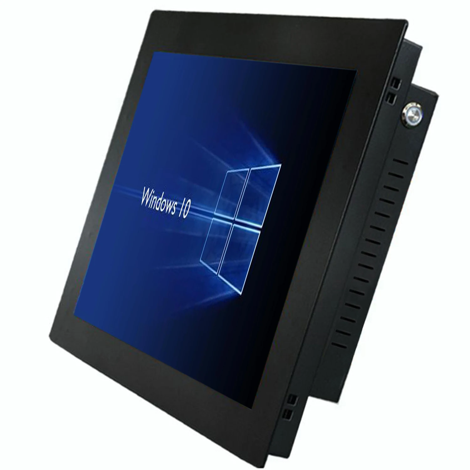 14 15,6 17,3 pulgadas panel industrial pc ordenador todo en uno pc con pantalla táctil resistiva wifi incorporado para win10 pro 1366x768