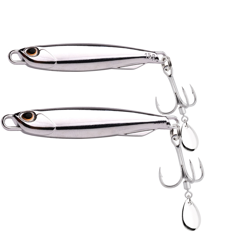 1 шт., металлическая рыболовная приманка с гальваническим покрытием, 60 г, 40 г, 30 г, 20 г