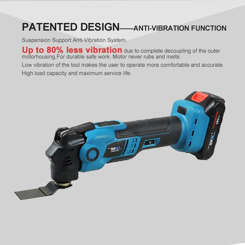 NEWONE 18V Brushless Quick release Oscillating tool Multi functional tool Renovator Electric trimmer Compatible for MAKITA 18V