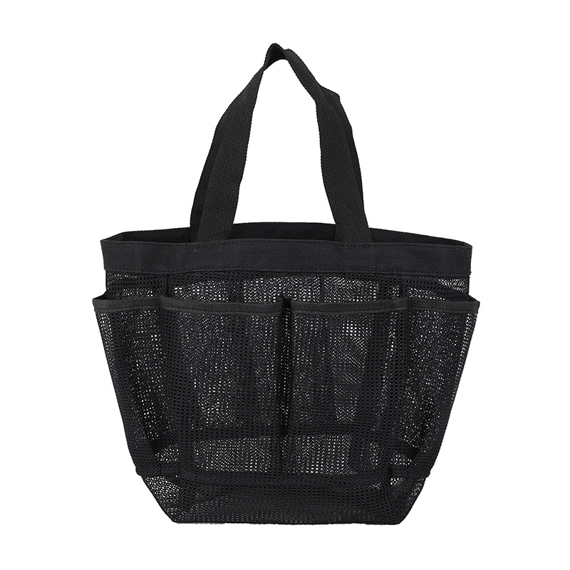 Borse da spiaggia in rete Borsa tote con 8 tasche Borsa tote pieghevole leggera impermeabile Borsa da piscina oversize