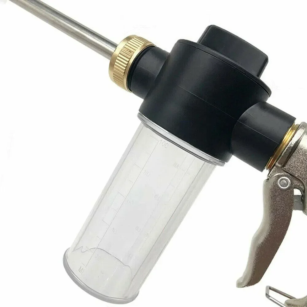 Pentole in schiuma per autolavaggio ad alta pressione Lances Strumenti di irrigazione Irrigatore in metallo regolabile Irrigatore per tubo di irrigazione da giardino