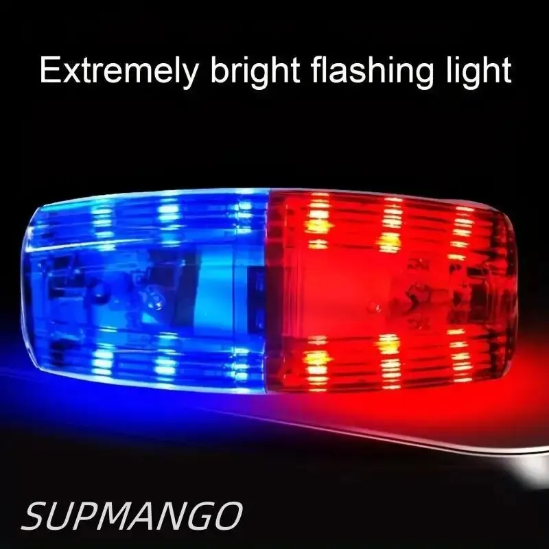 Rouge bleu LED épaule voyant d'avertissement Police épaule pince lumière assainissement travailleur sécurité patrouille alarme Flash Signal lampe stroboscopique