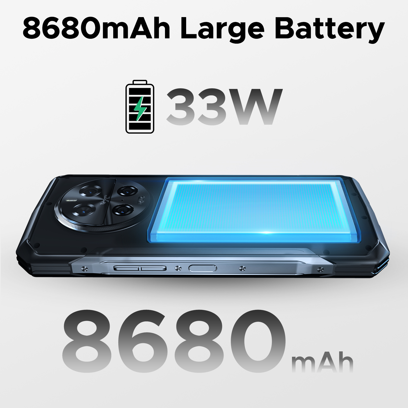 Wereldpremière DOOGEE V40 Pro 5G robuuste telefoon 6,78 "16 GB + 512 GB gamingtelefoons Afmeting 7300 200 MP AI-camera 8680 mAh Android 14