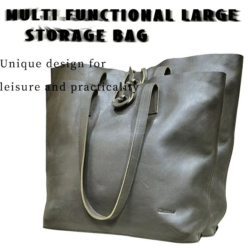 Zvhiyao Top Layer Rindsleder Hand Umhängetasche Portman teaus kann Notebook-Dateien Ledertaschen aufnehmen