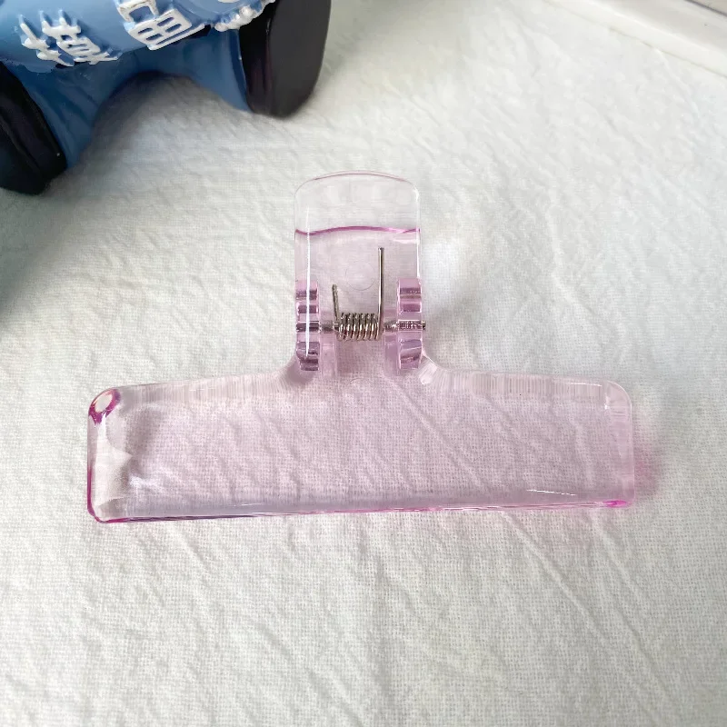 Einfache transparente Acryl-Clips, minimalistischer Stil, Federklammern, für Schüler, Lehrer, Schreibwaren, Schule, Büro, Büroklammern