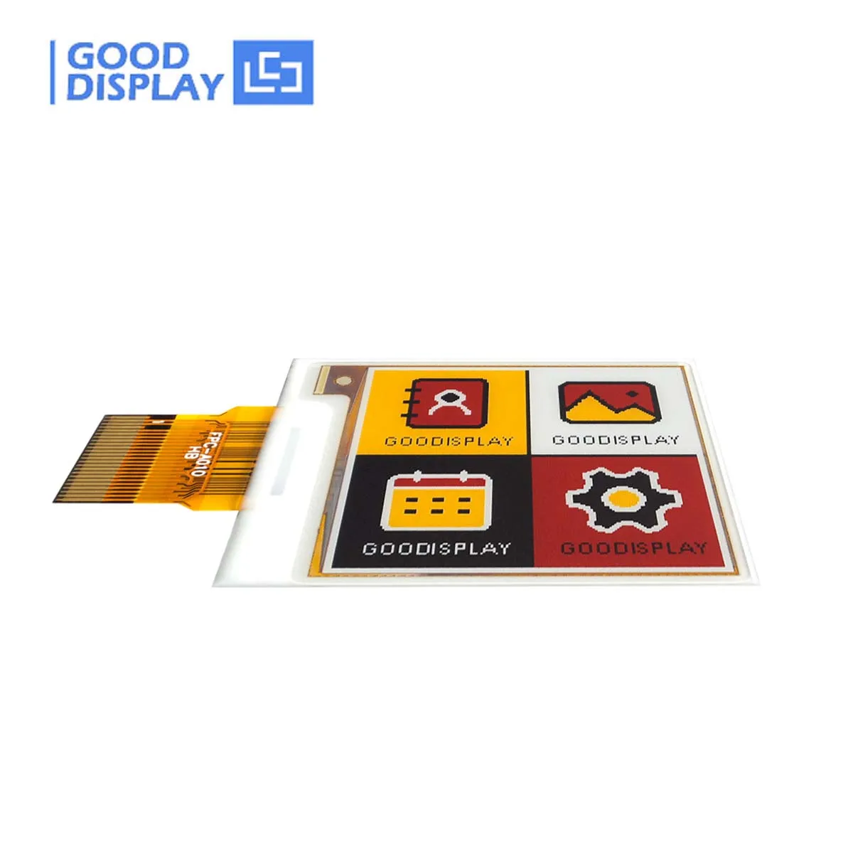 1.54'' 4-color Multi-color E-Paper Display, black, white, yellow and red Eink 152x152, GDEY0154F51