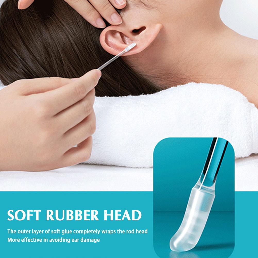 Nettoyeur d'oreille adhésif collant pour le nettoyage des oreilles, bâtons d'oreille collants réutilisables, outil de nettoyage des oreilles, 24 pièces/boîte