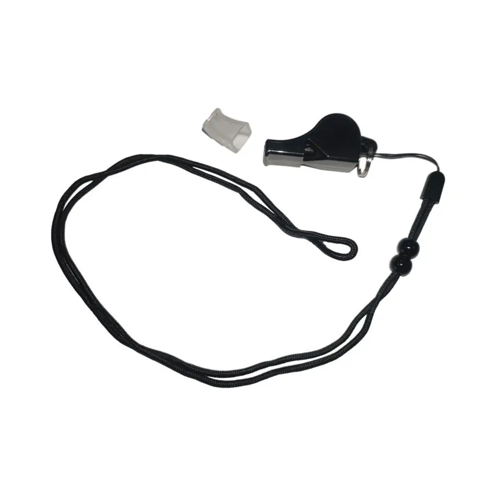 Silbatos de árbitro deportivo, silbatos con cordón para deportes, emergencias,