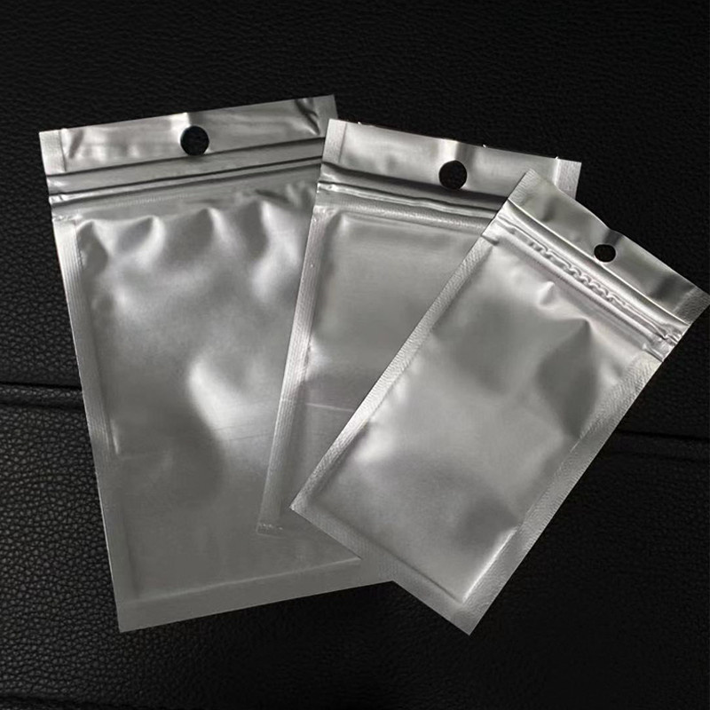 Paquete de Cable de componentes electrónicos ESD de batería de papel de aluminio, bolsa protectora autosellante antiestática, translúcida esmerilada