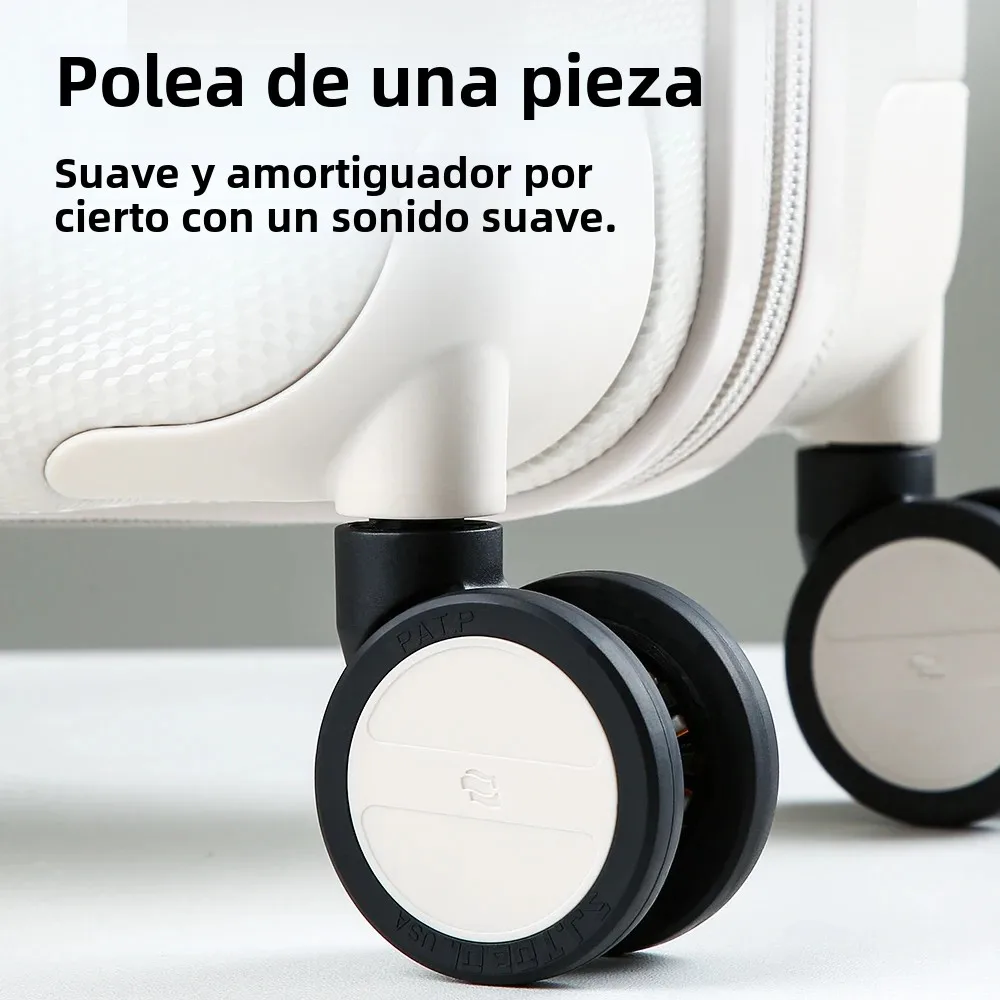 Hanke Business-maleta inferior de 14 pulgadas, equipaje de mano de 16 pulgadas, carcasa dura, 100% ruedas giratorias de PC, embarque