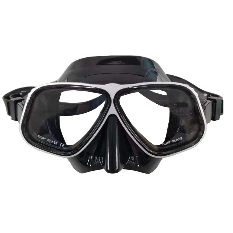 Gafas de buceo para hombres y mujeres adultos con montura grande, máscaras de buceo, snorkel libre, gafas de buceo para miopía, tratamiento antivaho