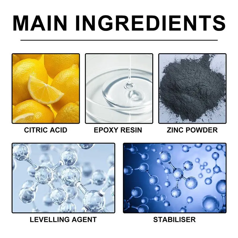 Multifunktionales Metallrostentfernungs- und Umwandlungsmittel, Metallic-Farbe, 100 ml, automatische Rostschutzpaste, Mehrzweck-Rost-Eisen