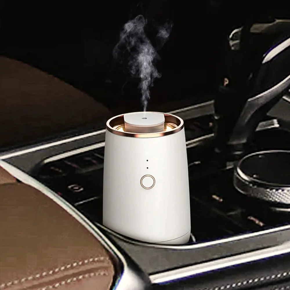 รถมินิน้ํามันหอมระเหย Waterless Diffuser น้ําหอมรถยนต์ Aromatherapy Diffuser ประสิทธิภาพการละอองสูง Home Air Freshener