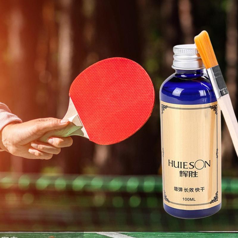 Super colle liquide rapide 100ml, liquide professionnel pour Tennis de Table avec brosse, caoutchoucs pour raquette de ping-pong, colle adhésive