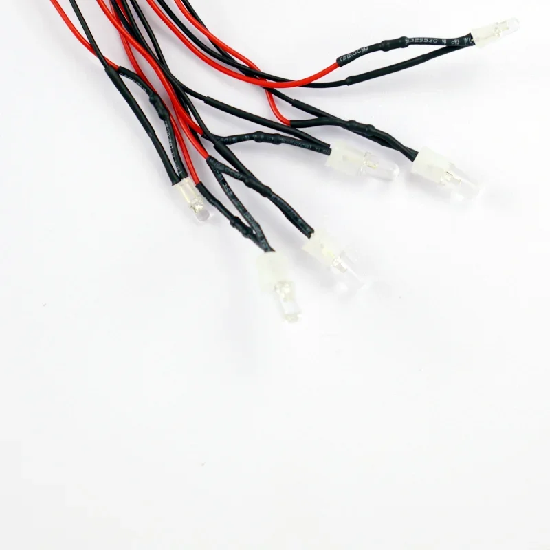 RC headlights 2/4/6/8 red white 3/5mm LED lights RC spotlight remote control front and tail lights