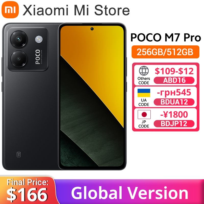 POCO M7 Pro 5G Versão Global 8/12GB 256GB Dimensidade 7025-Ultra 120Hz FHD + Cuidados com os Olhos Tela AMOLED Câmera de 50MP