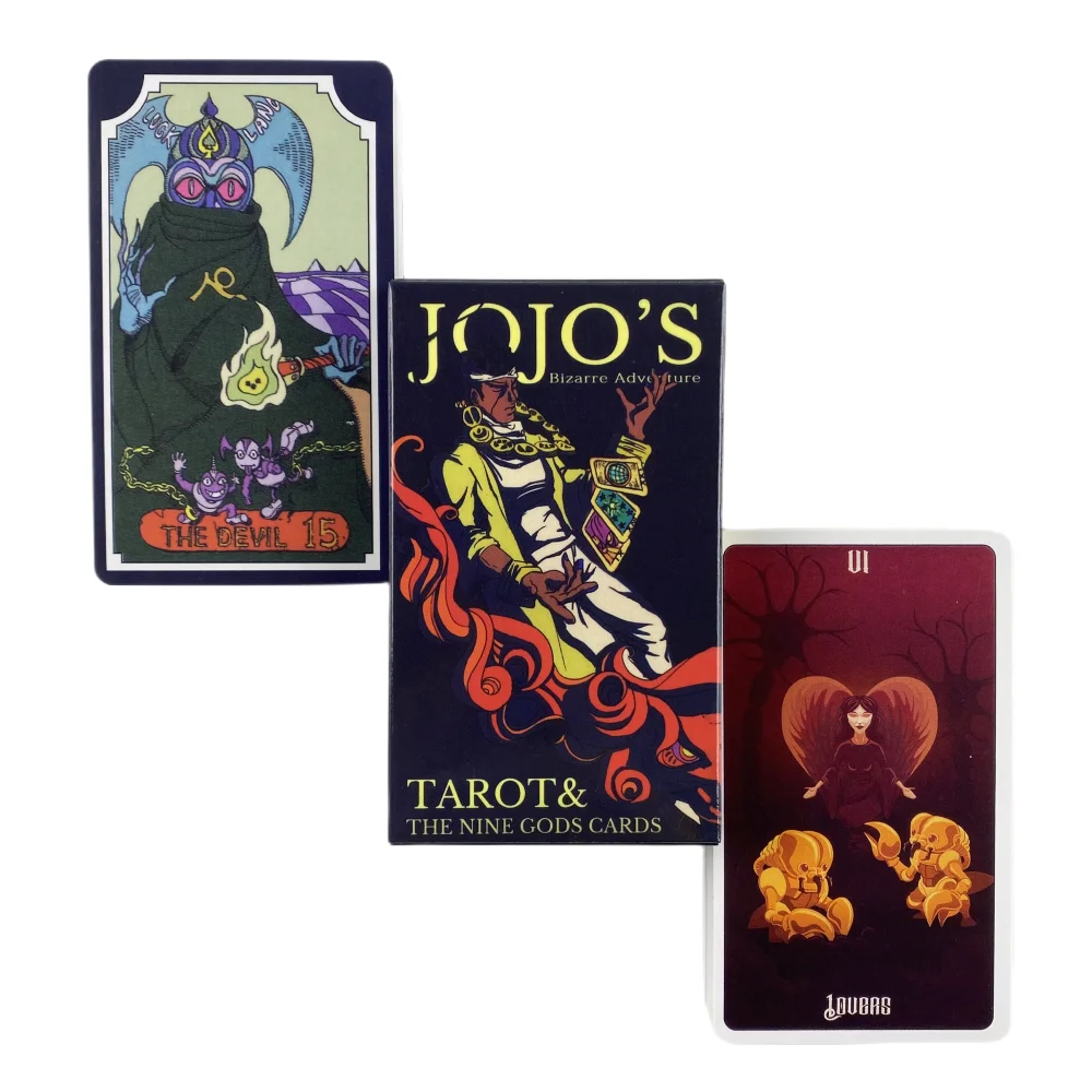 Cartes de Tarot d'aventure Bizarre de JoJo, jeu A 84 Oracle, visite anglaise, édition de Divination, jeux Borad