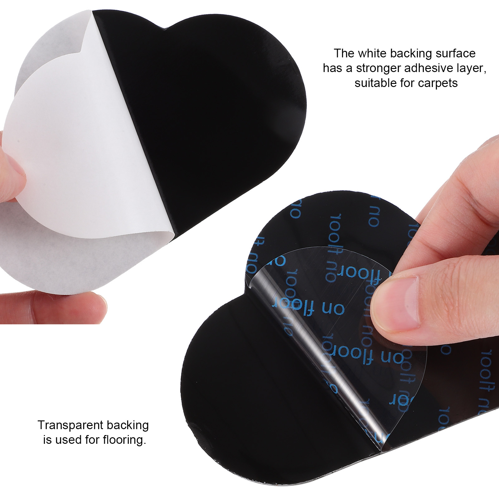 16Pcs Non Slip Pads Carpet Stickers Heart Cloud Shape Rug Holders for Hardwood Tiles Floors Area Rugs