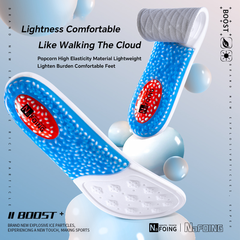 กีฬา Insoles Arch Support Breathable เทคโนโลยีการออกแบบ Shock Absorption รองเท้า Pad วิ่งกลางแจ้ง Rzoom Air Cushion Insole