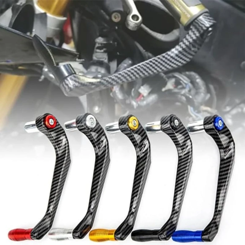 Motocicleta Alumínio Alloy Handlebar Brake Clutch Lever, Mão Guard Protector, Die-Casting, Modificação Acessórios
