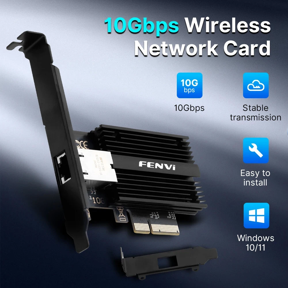 10 Гбит/с PCIE к RJ45 сетевая карта LAN10 Gigabit Ethernet AQC113 беспроводной сетевой адаптер для настольного ПК Win10/11