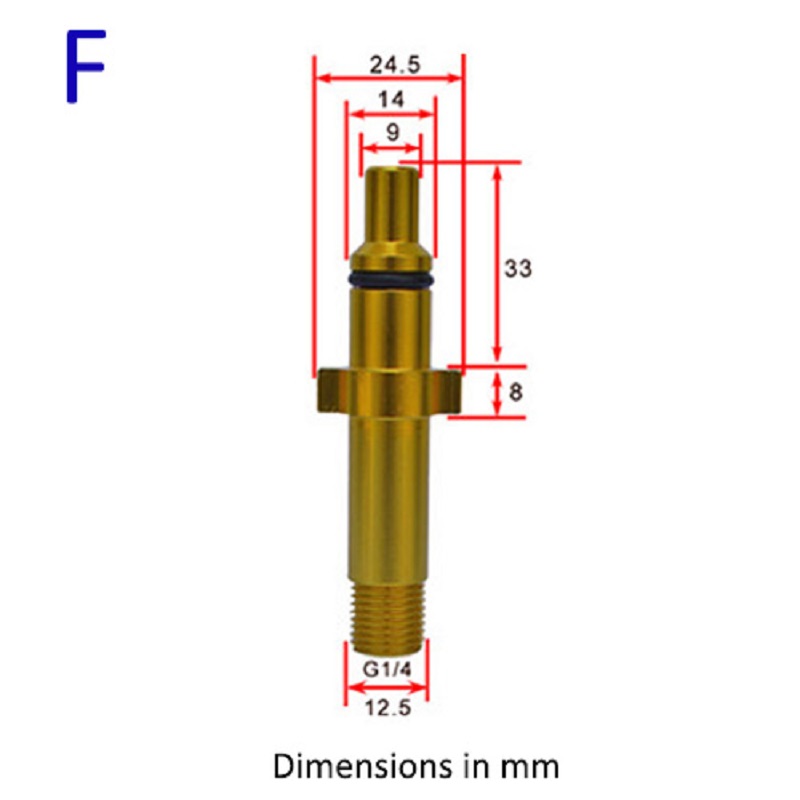 Kim Loại Adapter Đầu Phun Tạo Bọt Xốp Máy Phát Súng Đạn Xốp Cao Áp Xà Phòng Sữa Rửa Mặt Foamer Cho Kính Cường Lực Galaxy J5 Prime Hiệu Nillkin Karcher Huter Đồng Hồ Đo Máy Phun Áp Lực Lavor