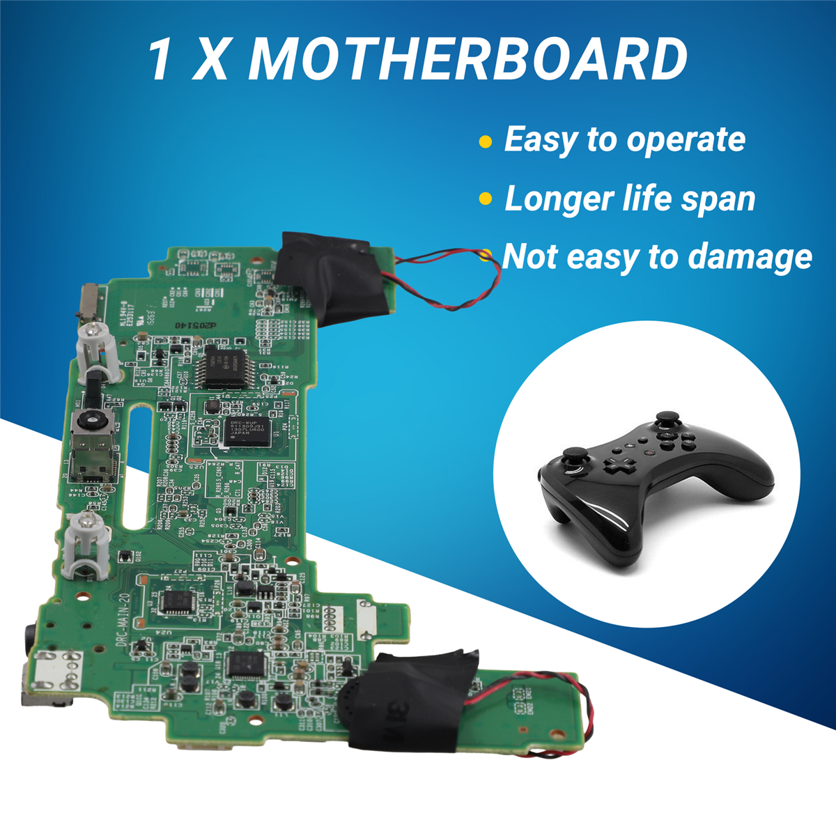 BABQ US Version เมนบอร์ดสําหรับ WII U GamePad Controller PCB เมนบอร์ดในตัวสําหรับ Nintendo WII U PAD