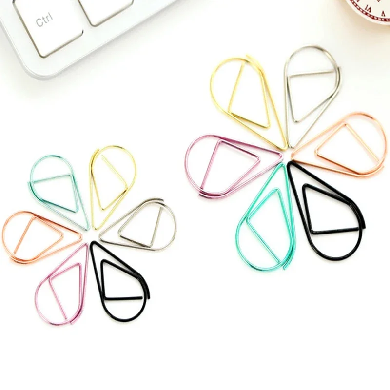 30/50 pz Graffetta Mini Cuore Oro Rosa Colore Oro Clip Segnalibro Raccoglitore Accessori Per Ufficio Raccoglitore di Carta Pinze Patchwork clip