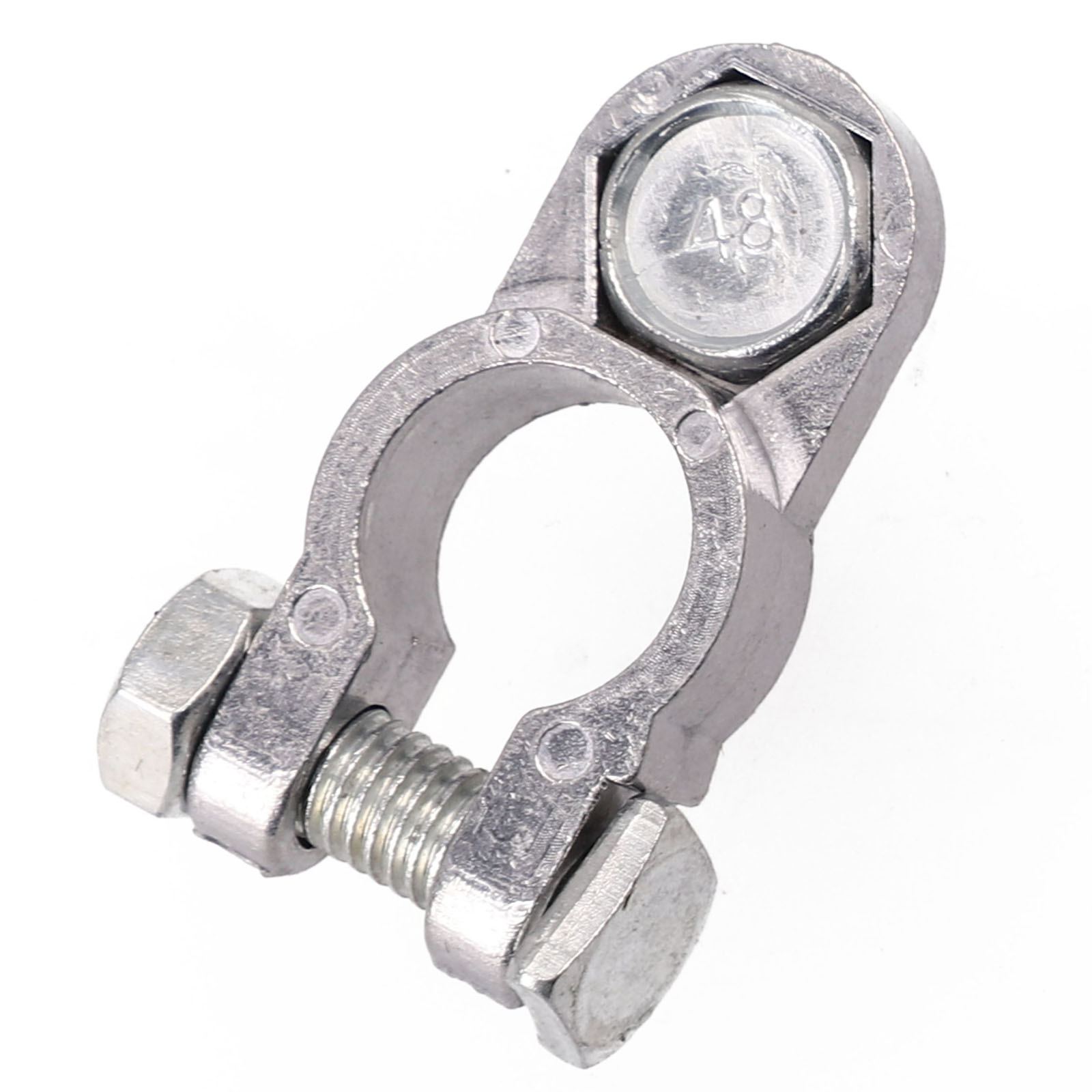 1 Pair Battery Terminal Clamp Zinc Alloy Positive & Negative Pole Auto Car Screw Connector Car Battery Terminal Clamp