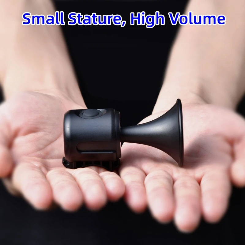ไฟฟ้าจักรยานฮอร์นดัง 120dB ผู้ใหญ่จักรยาน Bell คําเตือนจักรยาน Horns ALARM สําหรับ Handlebars 300mAh แบตเตอรี่ดําเนินการกันน้ํา
