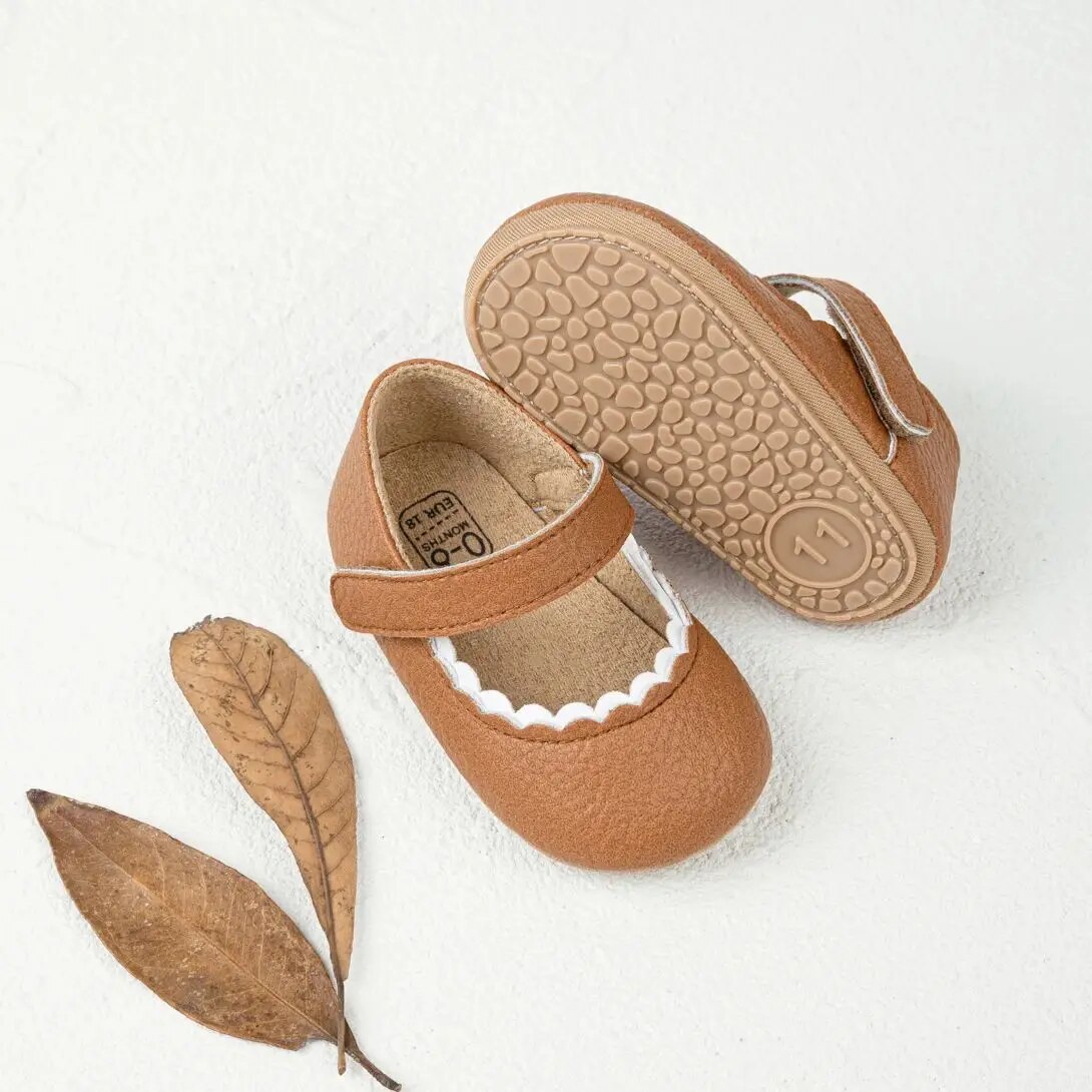 Meckior Baby Jungen Mädchen Schuhe Säugling Leder Gummi Sohle Anti-rutsch Kleinkind Erste Wanderer Krippe Schuhe Neugeborenen Mädchen Prinzessin