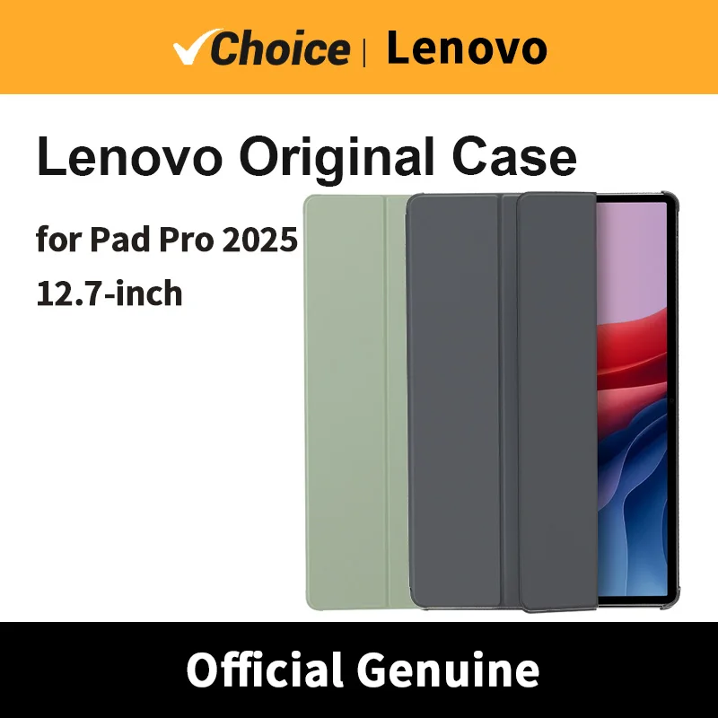 Capa protetora original Lenovo Xiaoxin Pad Pro 2025 (segunda geração) clipe de 12,7 polegadas capa aberta acordar slot para caneta