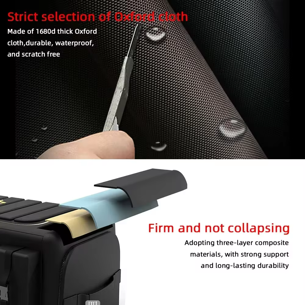車のトランク収納オーガナイザー蓋付きユニバーサル車のトランクオーガナイザー 70L 収納ボックスオックスフォード布折りたたみ Organizador