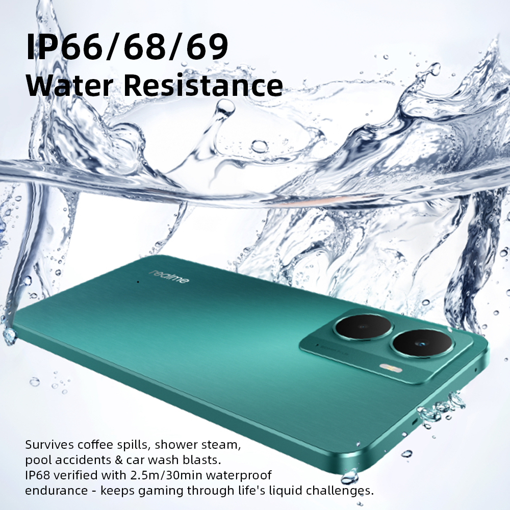Version globale realme P3 5G Smartphone Snapdragon 6 Gen 4 Écran AMOLED Esports 120Hz Caméra AI 50MP Batterie 5260mAh 45W Charge IP69 Résistance à l'eau